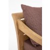 Teakové křeslo KARUBA vínové