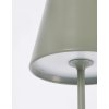 Zahradní stojací LED lampa ETNA 38 cm šedozelená