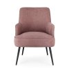 Růžové křeslo ERNESTINE