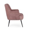 Růžové křeslo ERNESTINE