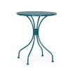 Zahradní kovový stůl LIZETTE tyrkysový o60 cm