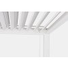 Bílá hliníková pergola s uzavíracími lamelami OCEAN 3,6x7,2 m