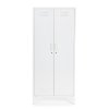 Kovová šatní skříň CAMBRIDGE bílá