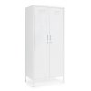 Kovová šatní skříň CAMBRIDGE bílá