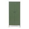 Kovová šatní skříň CAMBRIDGE zelená