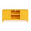 Kovový TV stolek CAMBRIDGE žlutý