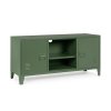 Kovový TV stolek CAMBRIDGE zelený