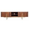 Dřevěný TV stolek VILAS hnědý 180x40 cm