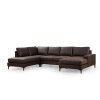 Rohová pohovka PORTO tmavě hnědá levá