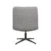 Otočné křeslo VINCE šedé bouclé
