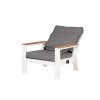 Polohovatelné zahradní křeslo VALERIE bílé
