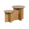 Set 2 dřevěných stolků LINA