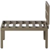 Kovová lavice GEORGE hnědozelená