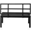 Kovová lavice GEORGE černá