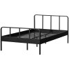 Kovová postel MEES černá 120x200 cm