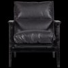 Kožené křeslo HOUSTON černé