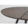 Jídelní stůl CARRADALE kulatý tmavě hnědý o150 cm