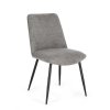 Jídelní židle CORA šedá černé nohy