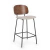 Barová židle SIENNA hnědo-šedá