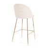 Barová židle CARRY bílé bouclé