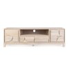 Dřevěný TV stolek ARCHITA 160x40 cm