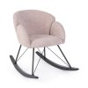 Růžové houpací křeslo SIBILLA
