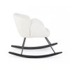 Bílé houpací křeslo SIBILLA