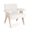 Čalouněné křeslo FAIZA krémové