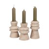 Set 3 mramorových svícnů TROOP