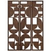 Dřevěný paraván ALANA hnědý