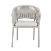 Zahradní jídelní židle FLORENCIA světlá