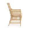 Zahradní ratanové křeslo ADELMA světléaaaa1