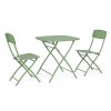 Zahradní set stolku a jídelních židlí YVONNE zelený