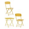Zahradní set stolku a jídelních židlí YVONNE žlutá