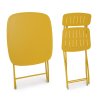 Zahradní set stolku a jídelních židlí YVONNE žlutá