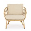 Ratanové křeslo MABEL světlé