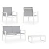 Zahradní sestava pohovky a křesel KALLEN bílá