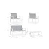 Zahradní sestava pohovky a křesel KALLEN bílá