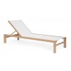 Hliníkové venkovní lehátko SKIPPER světlé