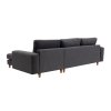 Rohová pohovka BERLIN pravá antracitová