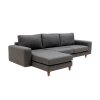 Rohová pohovka BERLIN šedá levá