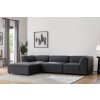 Rohová pohovka ALPHA antracitová levá
