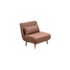 Rozkládací křeslo FOLDE hnědé
