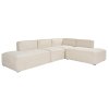 Rohová pohovka MORE M krémová pravá