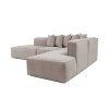 Rohová pohovka MORE B pravý roh béžová