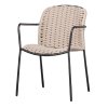 Zahradní židle TAKU s područkami béžová