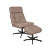 Relaxfauteuil Alvar Ottomane 53x57x83 Cm Taupe Micro Suede Perspectief v2 (1)