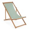Dřevěné lehátko NOEMI šedozelené