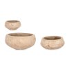 Set 3 květináčů MINH světle hnědá