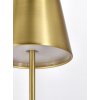 Zahradní stolní LED lampa ETNA 38 cm zlatá